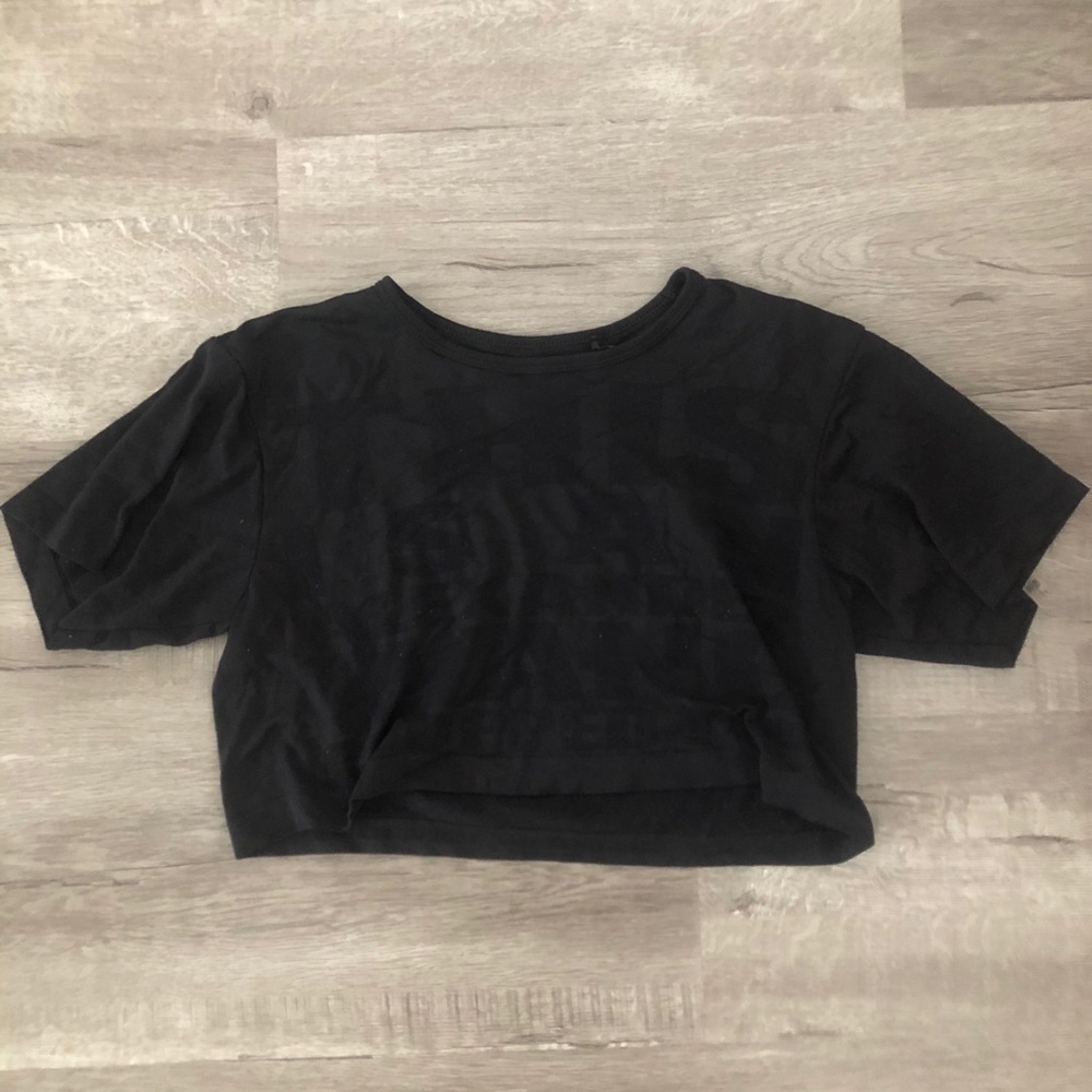 Alexander Wang cropped black shirt